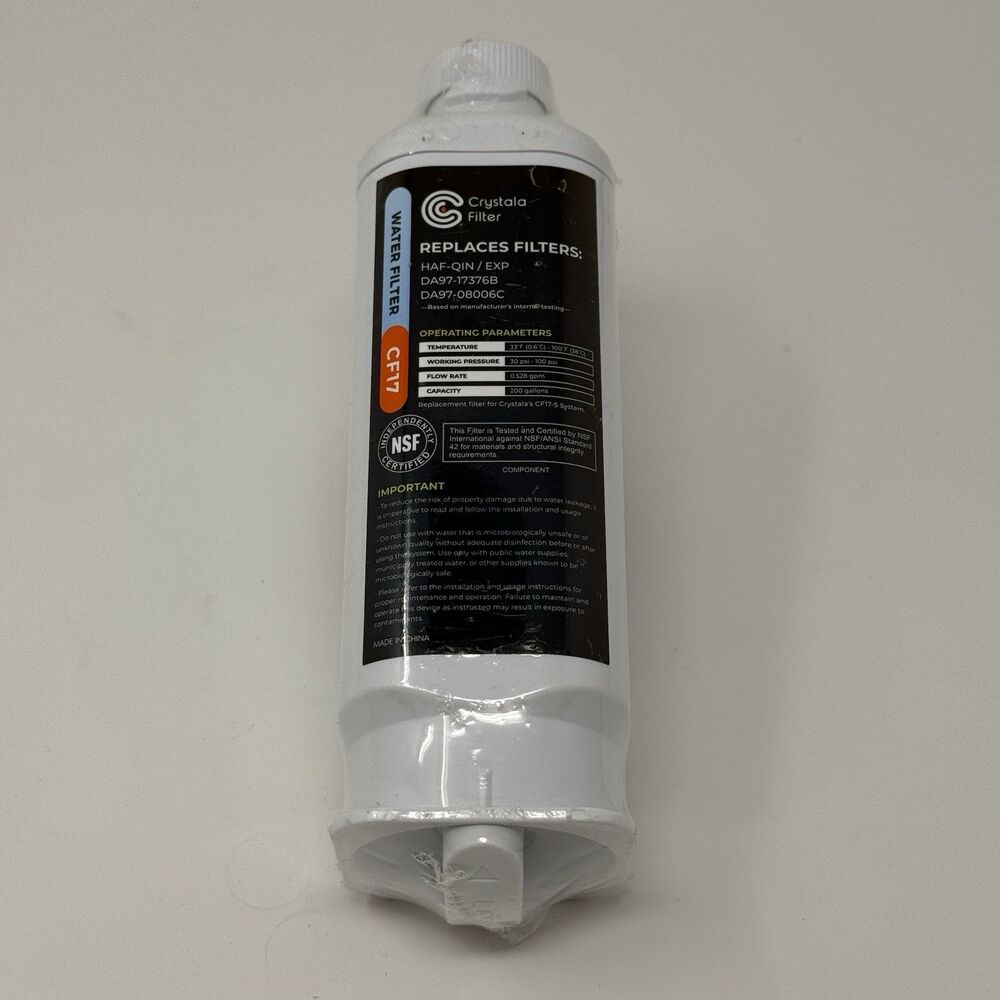 Crystala CF17 Refrigerator Water Filter Samsung DA9717376B HAFQIN DA9708006C